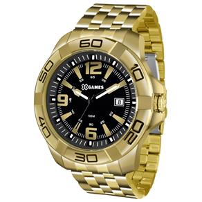 Relógio X-games Masculino Xmgs1023 P2kx Preto Dourado Grande