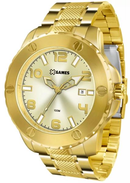 Relógio X-games Masculino Xmgs1026 C2kx Dourado Aço