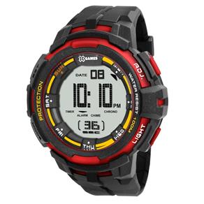 Relógio X-games Masculino XMPPD352 BXPX Preto Vermelho