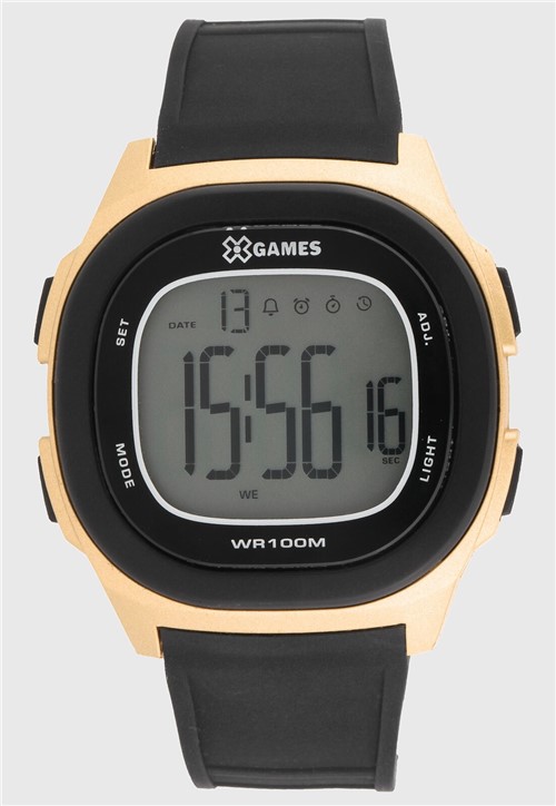 Relógio X-Games XGPPD125 BXPX Preto/Dourado