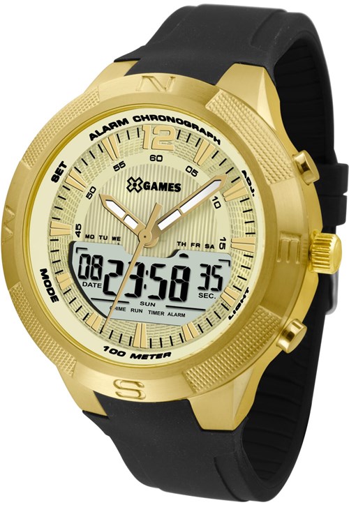 Relógio X-Games XMGPA003-C2PX Dourado/Preto