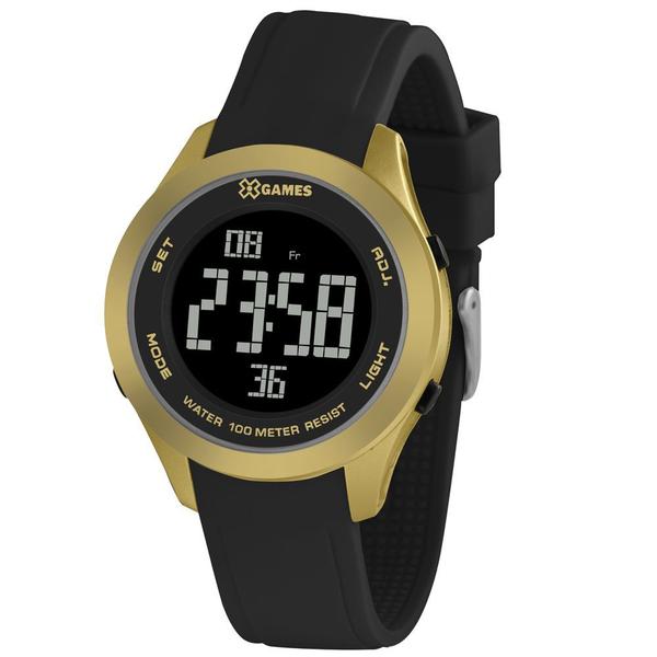 Relógio X-GAMES XMPPD602 PXPX Masculino Dourado e Preto - Xgames