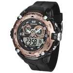 Relógio X-Games Xtyle Anadigi XMPPA274 BXPX masculino preto/rosé