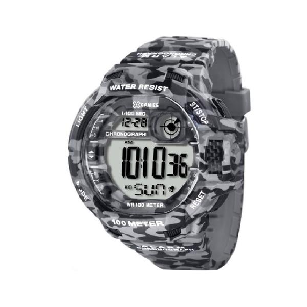 Relógio Xgame Masculino Digital Cinza Camuflado XMPPD288 BXGP