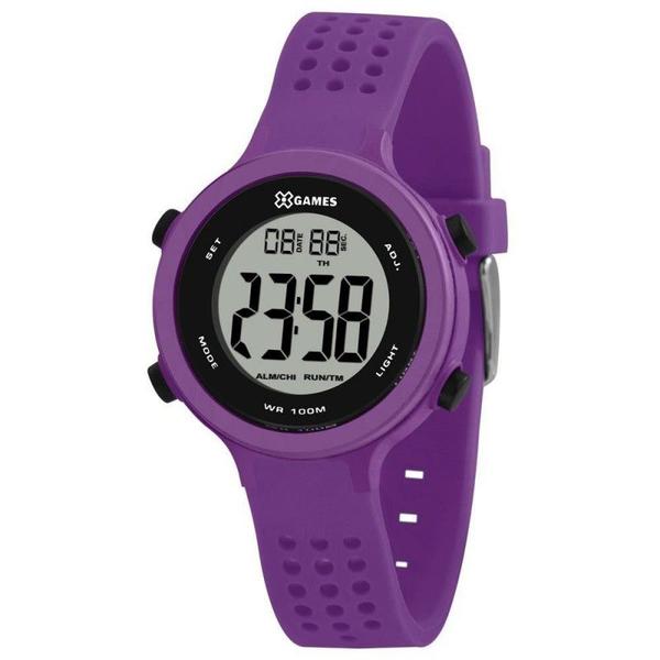 Relogio Xgames Feminino Digital Roxo Xfppd073 Bxux