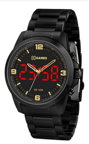 Relogio Xgames Masculino Analogico e Digital Led Preto XMNSA002 P2PX - X-Games