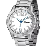 Relogio Xgames Prata Xmls0001 B2sx Analogico Troca Pulseira Mostrador Branco X-games Esportivo