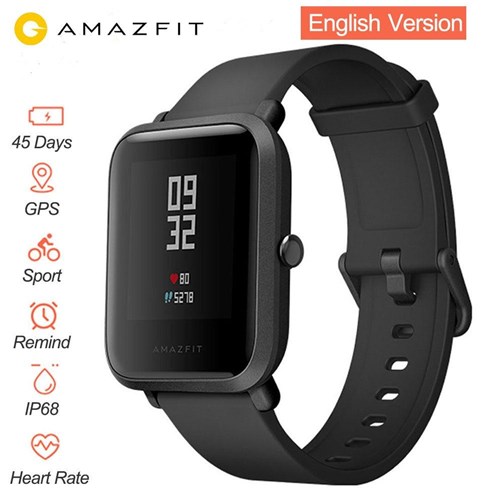 Relogio Xiaomi Amazfit Bip Smartwatch, Android IOS / Preto