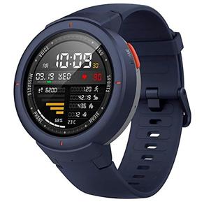 Relógio Xiaomi Amazfit Verge A1811 com GPS/GLONASS Notificações Inteligentes Sensor de Frequência Cardíaca - Azul Escuro
