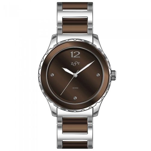 Relógio Zoot Casual Ceramic Marrom ZW10082-M