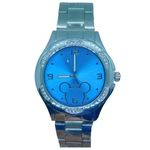 Relógios Feminino Mickey Blogueiras Azul Acompanha Caixa