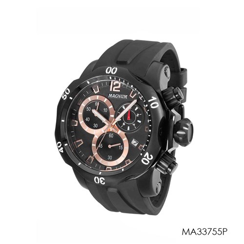 Relogios Magnum Masculino Ma33755p - Preto - Gg=48Mm-56Mm