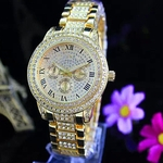 Amyove Lovely gift Relógios Rhinestone Babysbreath Ladies Quartz Assista Mulheres