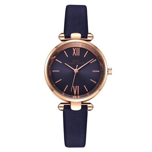 Relógios Ultra Fino Montre Femme (Azul 8698)