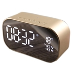 Reloj alarma altavoz inalámbrico pantalla LED Espejo subwoofer altavoces estéreo de coche