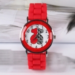 Clássico Silicone moda Women Watch simples relógio de pulso estilo Borracha de silicone Assista Casual