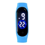 M4 Movimento Toque Mergulho Piscina Academia inteligente Pulseira LED com o mês Tempo Dia Exibição