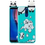 Para HUAWEI MATE 10 Lite Colorido 3D bonito pintado animal TPU anti-risco antiderrapante capa protetora tampa traseira