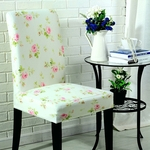 Removível Elastic Printing Chair Cover for Home Hotel Banquet