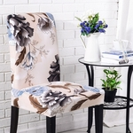 Removível Elastic Printing Chair Cover for Home Hotel Banquet