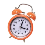 Retro Metal Double Bell Alarm Clock Relógio De Cabeceira Com Nigth Light