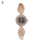 Rhinestone Magro Ala Banda numerais arábicos Lady relógio de pulso Pulseira elegante