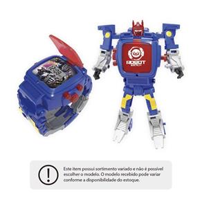 Robot Watch Relógio + Robô Sortido Alimentação por 1 Bateria AG13 Indicado para +4 Anos Multikids BR498