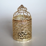 Romântico Birdcage Candlestick metal vela casamento Centerpieces Tabelas Titular Ferro Vela