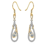 Romantico ¨¢gua-gota Zircon Inserida Dangle Ear Hooks Eardrops presente Brincos