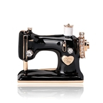 Women Lady Exquisite Alloy Diamond Sewing Machine Brooch Clothing Accessories