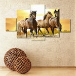 Running Horse Cartaz de parede pintura decorativa pintura moderna arte 11010 enquadrado