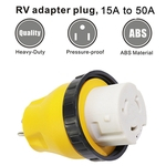 Rv Locking Elétrica Adaptador 15a Masculino De 50a Feminino Bloqueio Ficha Connector