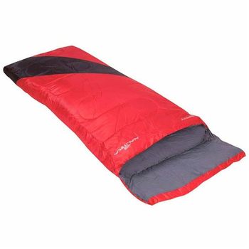 Saco de Dormir Liberty com Descanso de Cabeça Scli Ntk Vermelho e Preto Saco de Dormir Liberty Zíper Completo Ntk - Vermelho e Preto