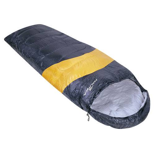 Saco de Dormir 2mx70cm Camping Viper 5ºc A12ºc Preto/laranja