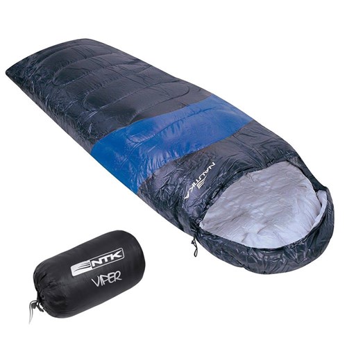 Saco de Dormir Nautika Viper 5º a 12º Preto e Azul 230100