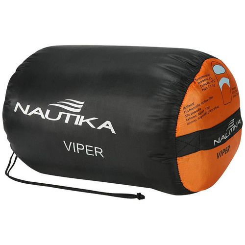 Saco de Dormir Nautika Viper Laranja e Preto