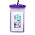 Saco transparente seco sacos impermeáveis ¿¿com Luminous Underwater Phone Case Natação Sacos para Universal Todas as modelos de 3,5 polegadas -6 polegadas