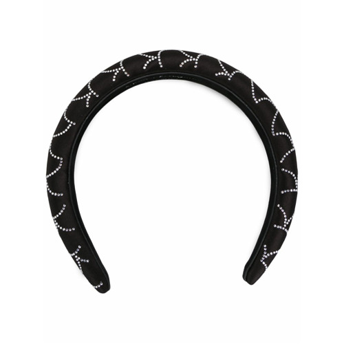 Salvatore Ferragamo Rhinestone-embellished Headband - Preto