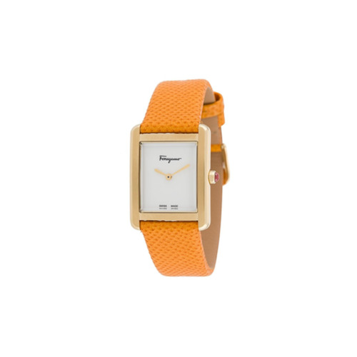 Salvatore Ferragamo Watches Relógio Tank Lady - Laranja