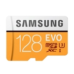 Samsung 128GB TF U3 C10 4K EVO Atualize cartão de memória estável Velocidade de transmissão de 100 MB / s de alta velocidade