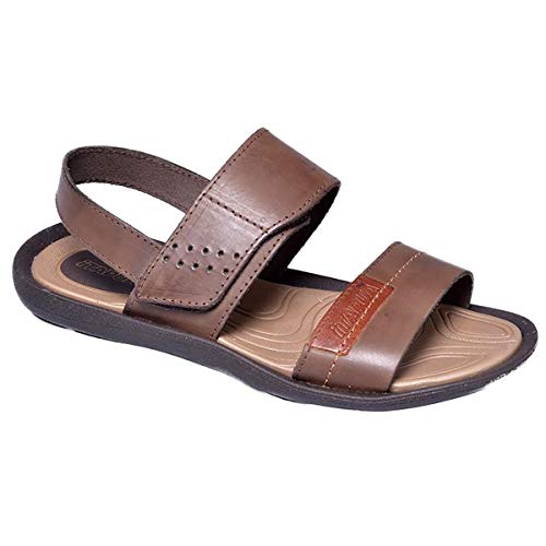 Sandália Couro Itapuã Sport Tabaco Masculina - Marrom Escuro - 38