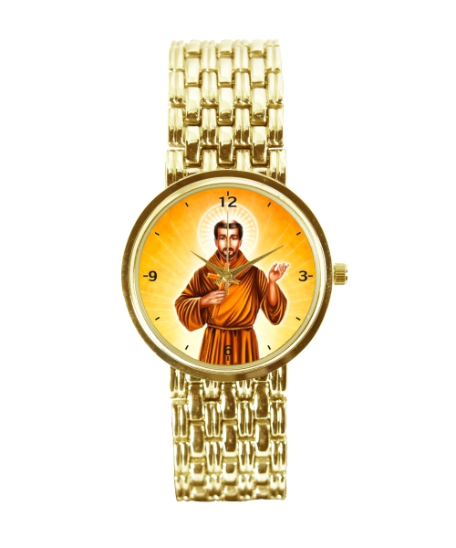 São Francisco de Assis Relógio Person Feminino Dourado 3330 - Neka Relógios