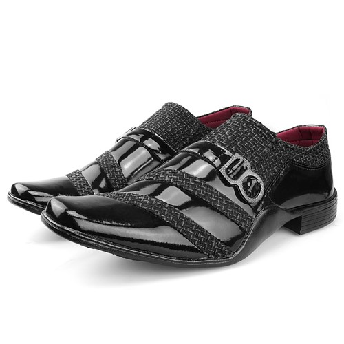 Sapato Social TricÃª Neway Masculino Preto - Cinza/grafite/preto/vermelho - Masculino - Dafiti