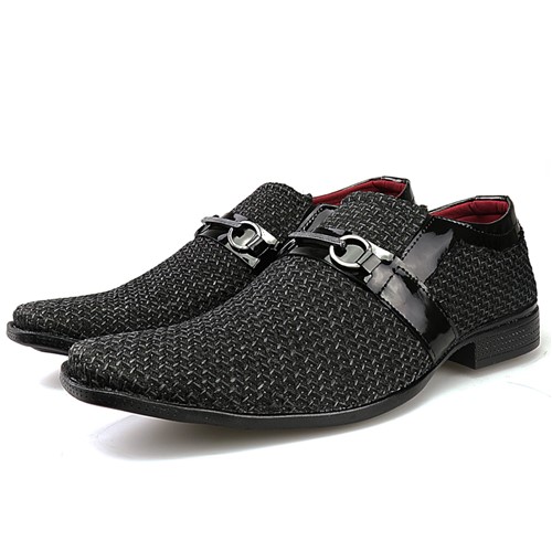 Sapato Social TricÃª Neway Masculino Preto - Preto/vermelho - Masculino - Dafiti