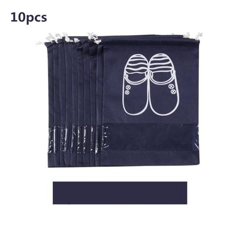 Sapatos à prova de poeira 10PCS / set sapatos de viagem saco de armazenamento não-tecido Bag