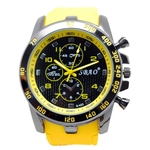 SBAO Men Sports Sub-Dial Decor Banda De Silicone Ajustável Relógio De Quartzo Analógico