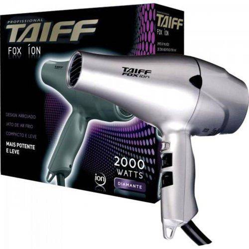 Secador de Cabelo 2000w 127v Fox Ion Prata Taiff