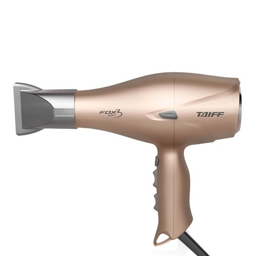 Secador de Cabelo Taiff Fox Ion, Dourado, 2 Vel, 2200W - 110V