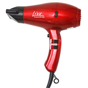 Secador de Cabelos Lizz Compact Ion 3500 Motor AC Profissional e 3 Temperaturas – Vermelho - 220V