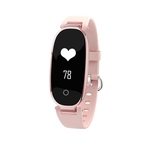 Senhoras relógio inteligente Mulheres Sports Inteligente da banda pulseira Heart Rate Monitor de Fitness para iOS Android